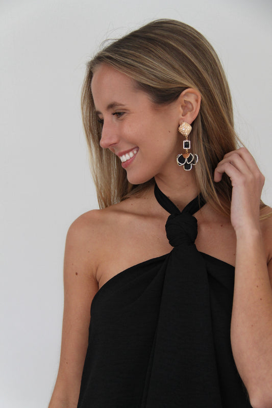 Aros Negro y Dorado