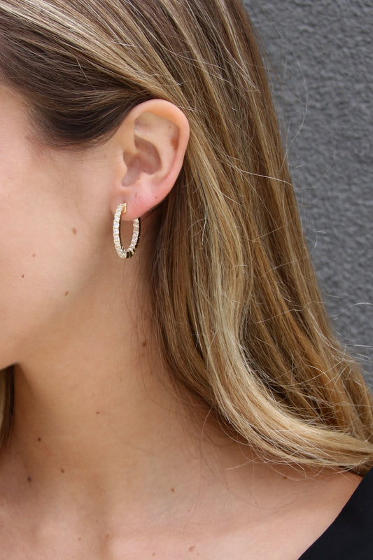 Argollas con brillo